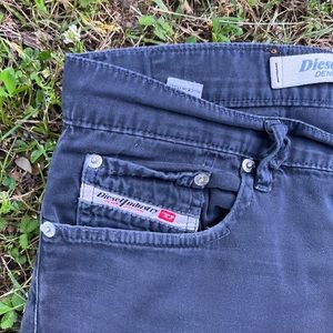 Diesel well worn twill black pants size 33